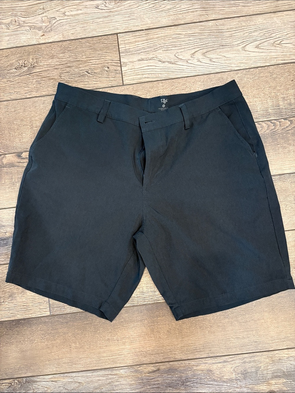 Men's Flat Front Shorts in Black — Classic Everyday Style